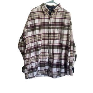 Twenty X Mens Multicolor Plaid Button-Down Shirt Size XX